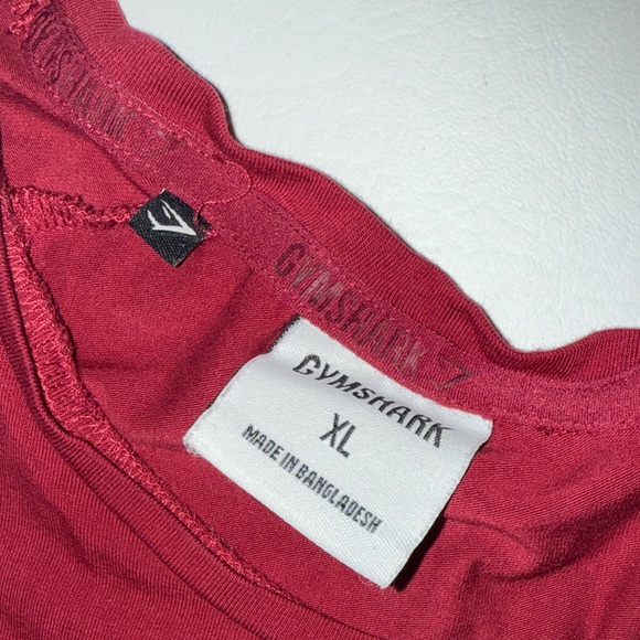 Gymshark Men's Dark Red Tee - Picture 3 of 3